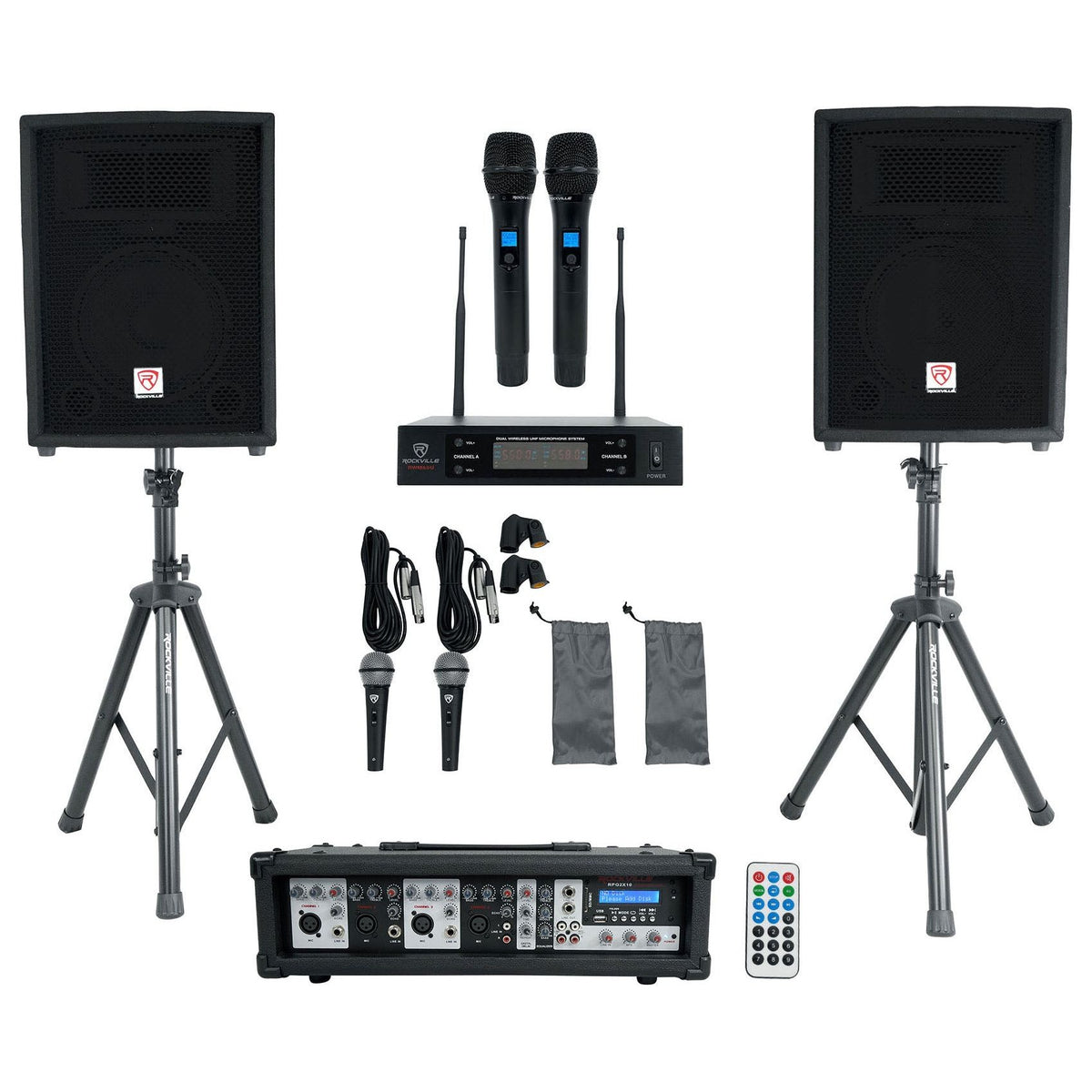 RPG2X10 + Dual UHF Wireless Microphones Bundle