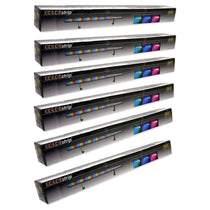 (6) COLORSTRIP Color Strip DJ DMX LED Wash Lights