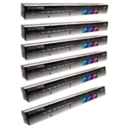 (6) COLORSTRIP Color Strip DJ DMX LED Wash Lights