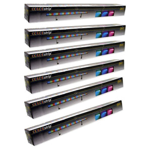 (6) Chauvet COLORSTRIP Color Strip DJ DMX LED Wash Light