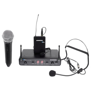 Samson Concert 288 UHF Lavalier Wireless Microphone Mic 4 Church Sound Systems