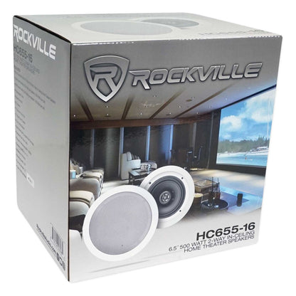 RPA60BT 8-Pack + HC655-16 White Ceiling Speakers Bundle