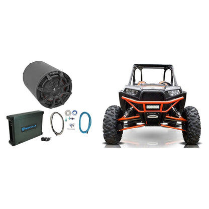 TB 8" 600w Loaded Subwoofer In Enclosure Plus Amp For RZR/ATV/UTV/Cart