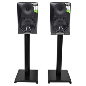 Pair Mackie MR824 8” 85 Watt Powered Active Studio Monitor Speakers+21" Stands