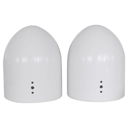 MAC80W White 7.7" Tower Speaker Pods 4-Pack + RWBC80 Neoprene Covers Bundle