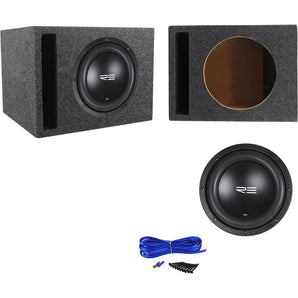 RE Audio SEX10D2 V2 SEXV2 10" 750W RMS Car Subwoofer+Vented Sub Box Enclosure