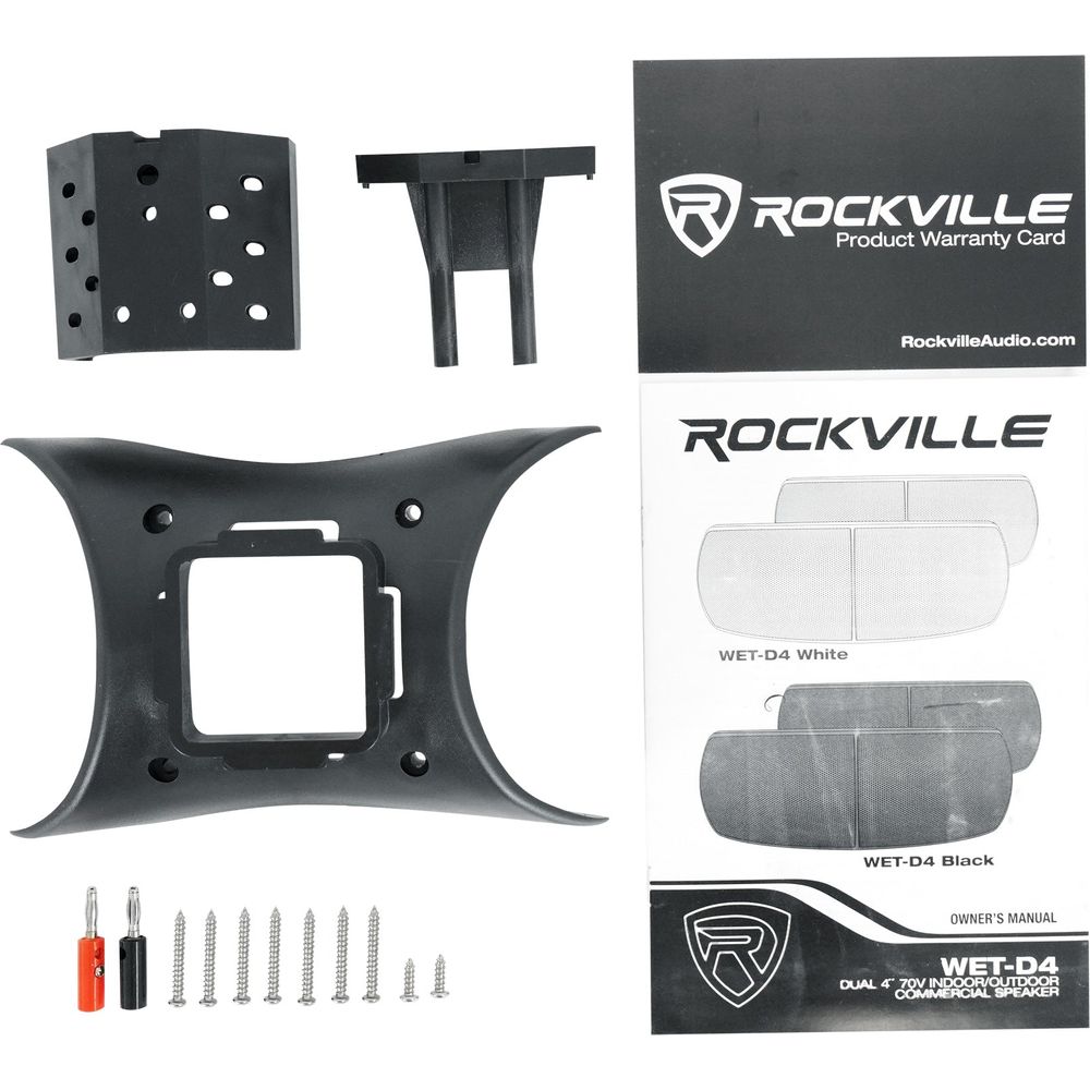 RCS80-1 + WET-D4 Black Speakers Bundle