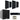 Rockville Amplifier+(4) RockSlim Black Home Theater Wall Mount Slim Speakers+Sub