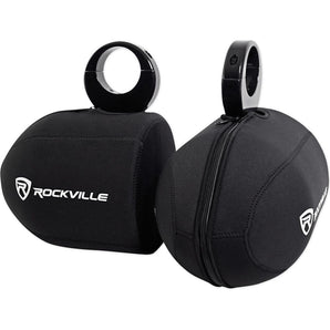 Pair Marine Neoprene Covers For Clarion CM1624T 6.5" Wakeboard Tower Speakers