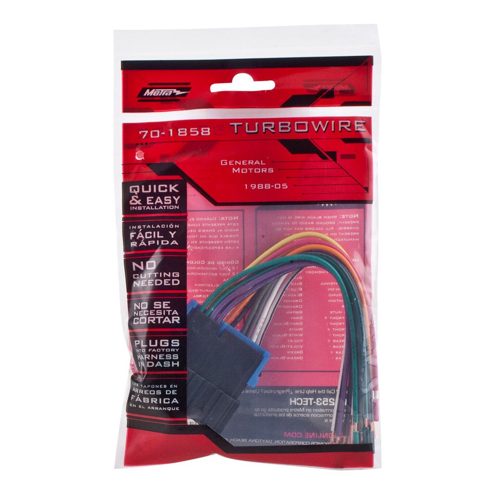 Metra 70-1858 In-Dash Radio Intallation Wiring Harness for 1987-2005 GM