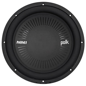 (2) Polk Audio MM 1242 DVC 12” 1260w Car/Marine Audio Subwoofers Subs+Crossover