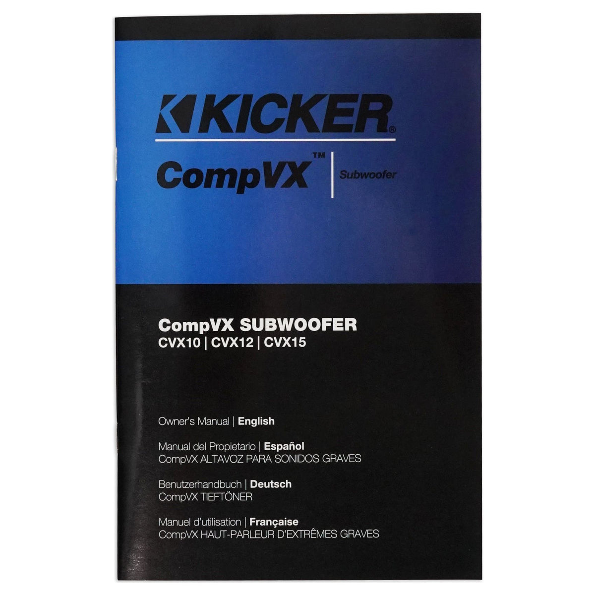 50CVX102 COMPVX 10" Subwoofer with Sealed Sub Box Enclosure