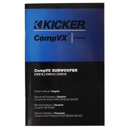 50CVX102 COMPVX 10" Subwoofer with Vented Sub Box Enclosure