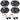 Polk 5x7" Front+Rear Speaker Replacement Kit For 05-07 Ford F-250/350/450/550