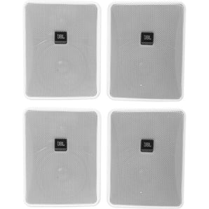 (4) JBL Control 25-1-WH 5.25" 30w 70v Commercial Restaurant/Bar Wall Speakers