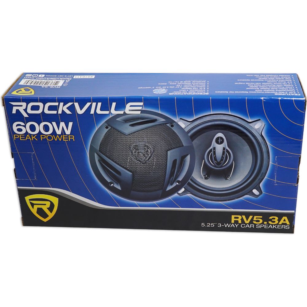 Rockville Front Factory Speaker Replace Kit For 1995-1999 Chevrolet Monte Carlo