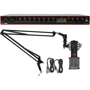 Focusrite Scarlett 18i20 3rd Gen 18-in, 20-out USB audio interface+Mic and 40 inch Boom Arm