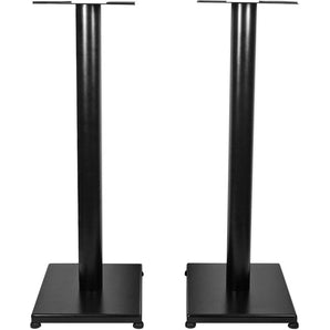 Pair Rockville RS29B 29" Steel Bookshelf Speaker and Studio Monitor Stands - Black