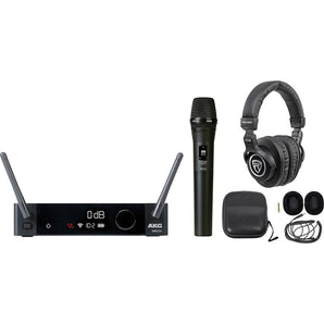 AKG DMS300 8-Channel Digital Handheld Wireless Microphone Mic System+Headphones