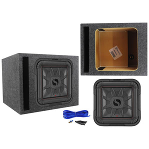 KICKER 46L7T124 12" 1200 Watt L7T Subwoofer Solo-Baric Sub+Vented Sub Enclosure