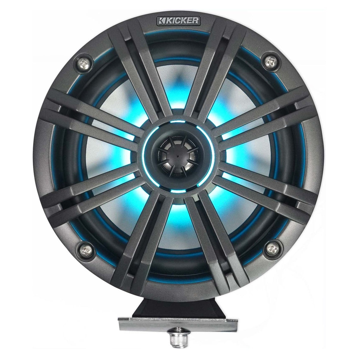 KMFC65 6.5" Black Marine LED Speakers, Amplifier & Wire Kit