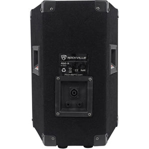 (2) Rockville RSG8 8” 300 Watt 2-Way 8-Ohm Passive DJ/Pro PA Speaker