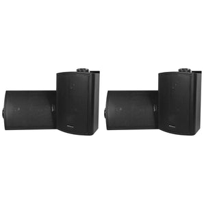 4) Rockville HP5S Black 5.25" Outdoor/Indoor Home Theater Patio Swivel Speakers