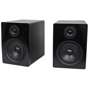 (2) Rockville APM5B 5.25" Powered Studio Monitors+Active Subwoofer+Stands+Pads