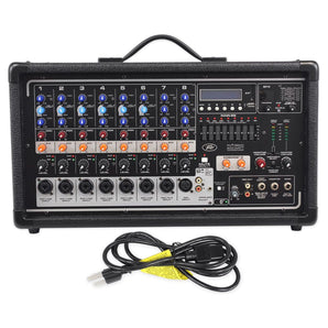 Peavey Pvi8500 8-Ch. Powered Soundboard Mixing Console Mixer For Church/School