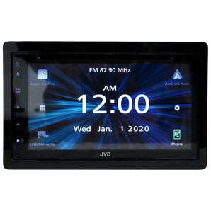 JVC KW-V660BT 6.8" Car Monitor DVD Carplay/Bluetooth/Android Receiver+Backup Cam