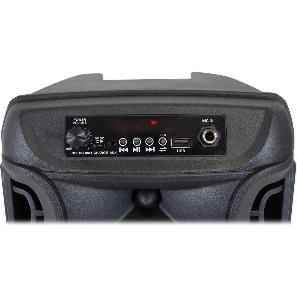 (2) BOOM8 Wireless TWS Portable 8" LED Party Speakers w/Bluetooth