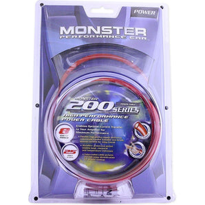Monster Cable MPC P200 8R-25 25 Foot Spool Red 8 Gauge Car Audio Power Wire