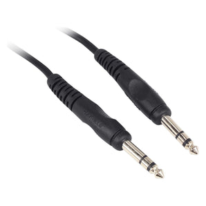 8 Rockville RCTR103B Black 3' 1/4'' TRS to 1/4'' TRS Cable 100% Copper