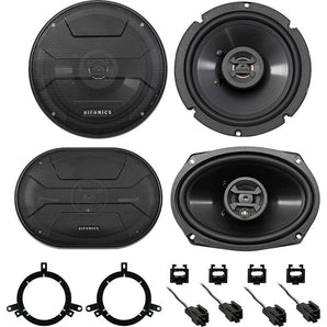 Hifonics Front+Rear Factory Speaker Replacement Kit For 1999-2004 Chrysler 300M