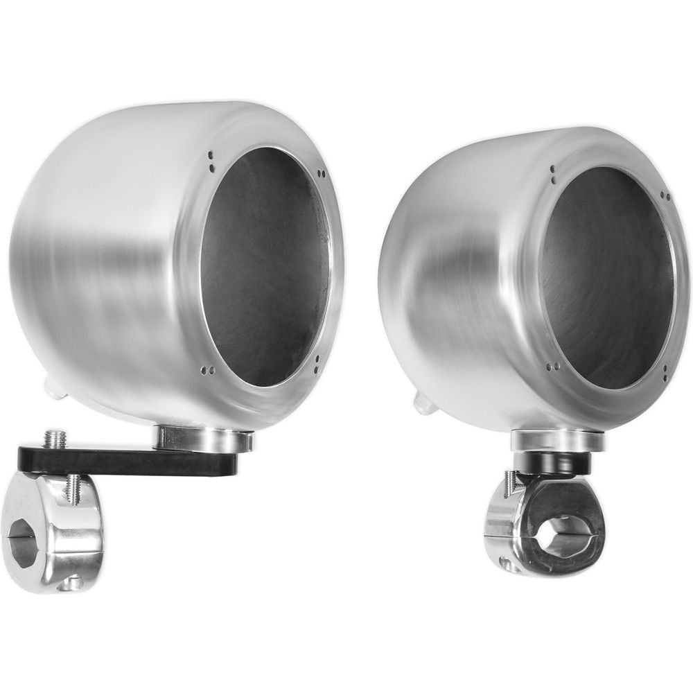 MS40B Black 4" Marine Speakers 2-Pack + MAC40S Chrome Pods Bundle
