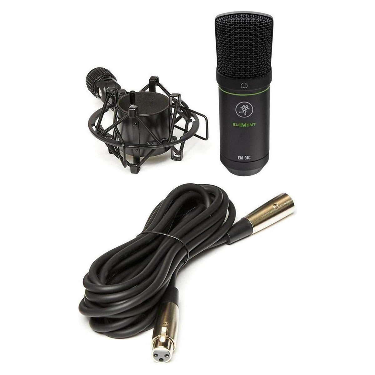 Mackie EM-91C Pro Studio Recording Condenser Microphone Mic+Shock Mount+Cable