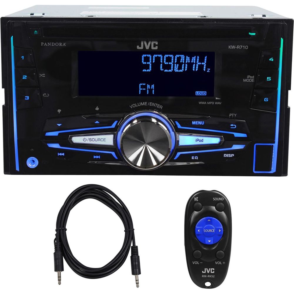 JVC KW-X850BTS 2-Din Car Stereo Receiver Bluetooth/USB/XM Ready/Alexa+AUX  Cable - Rockville Audio