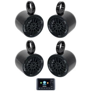 Memphis SMC3 Multi-Zone Marine Bluetooth Receiver+4) MB QUART Wakeboard Speakers