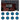 8) Rockville HC65B-LED 6.5" 500 Watt In-Ceiling Home Theater Speakers w/Blue LED