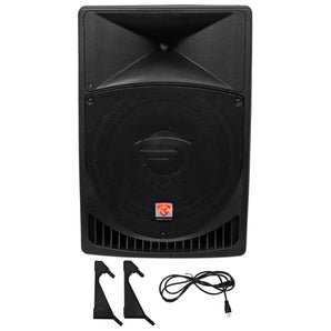 Rockville RPG15 15" Powered Active 1000 Watt DJ PA Speaker+Rolling Travel Bag