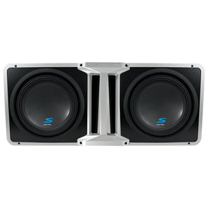 (2) Alpine S-SB12V Loaded 12" 600w S-W12D4 Subwoofers+Ported Sub Enclosure Box