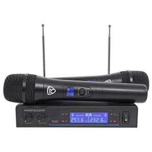 Technical Pro Dual 8" Rechargeable Karaoke Machine System Bundle with Stand & 3) Wireless Mics