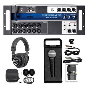 Soundcraft Ui16 16 Input Digital Wifi Mixer+App Control+Recording+Headphones+Mic