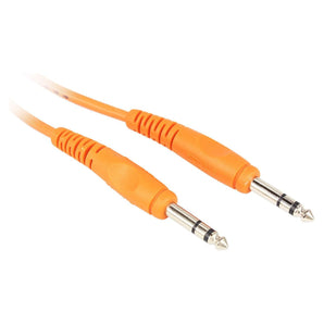 4 Rockville RCTR106O Orange 6' 1/4'' TRS to 1/4'' TRS Cable 100% Copper