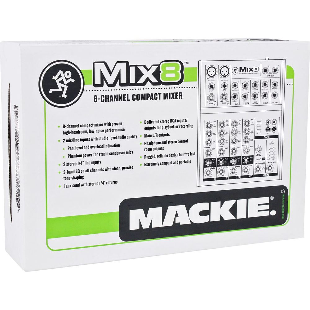 (2) RPG10 10" Powered 1200W 2-Way Speakers + Mackie Mixer + 2 Stands