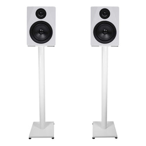 Pair Rockville APM5W 5.25" 250w Powered USB Studio Monitor Speakers+37" Stands