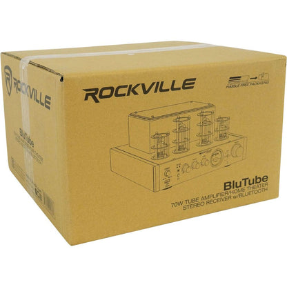 BluTube Tube Amplifier/Home Theater Bluetooth Receiver + (2) 4" Speakers