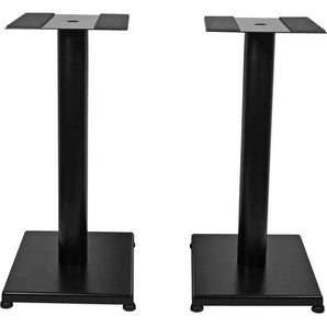 Pair Rockville RS21B 21 inch Steel Bookshelf Speaker/Studio Monitor Stands - Black