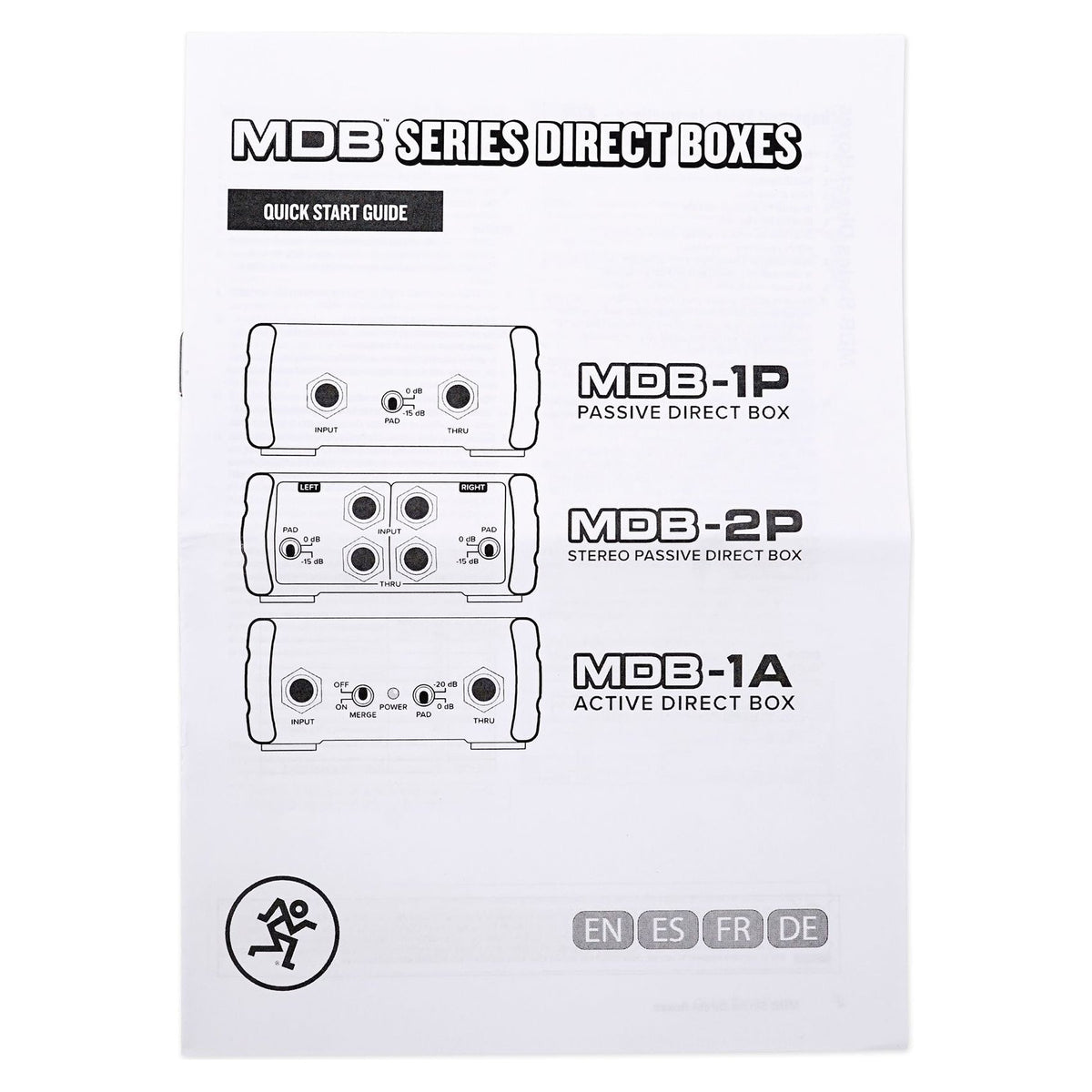 Mackie MDB-1P Passive Direct Box DI Box