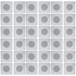(36) Rockville MS81 Metal 8" 70v Commercial Background Music PA Ceiling Speakers